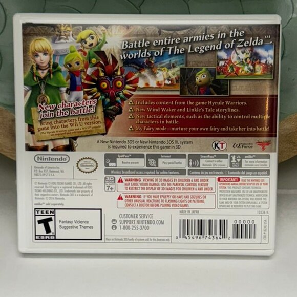NINTENDO 3DS Hyrule Warriors Legends Cartridge, Instruction Booklet and Case - Picture 2 of 6